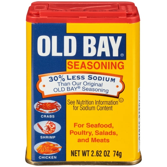 OLD BAY 30% Less Sodium Seasoning, 2.62 oz
