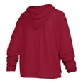 thumbnail image 3 of Women's Pressbox  Cardinal Arkansas Razorbacks Nelson Arch Over Logo Long Sleeve Hooded Slub T-Shirt, 3 of 3