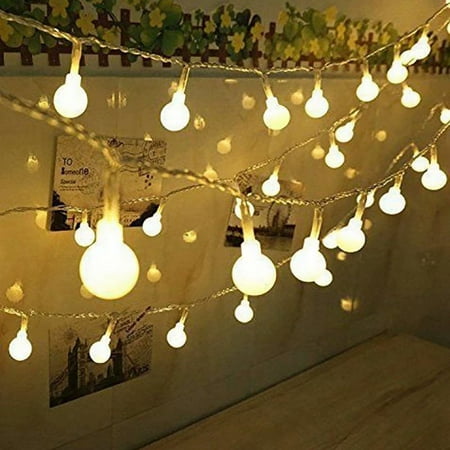 5M 50 LED USB Power Ball Bulb String Lights with Remote Control Warm White Light Garden Home Party Wedding Bar Decoration String Lamp