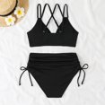 thumbnail image 4 of ZQUUVOU Women's 2 Piece Bikini Padded Push Up Swimsuit Set (Black,M), 4 of 5