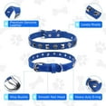 thumbnail image 3 of Leather Dog Collars for Small Medium Dogs with Rivet, Adjustable Studded Cute Dog Collar for Pet Boy Girl Kitten Cats, Bling Spiked Puppy Collars 1Pack, 3 of 8