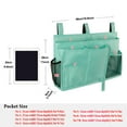 thumbnail image 4 of Surblue Bedside Caddy Hanging Bed Organizer Storage Bag Pocket for Bunk 8 Pockets, Green, 4 of 5
