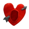 thumbnail image 4 of Sombrero con forma de corazón para la cabeza, ideal para fiestas, presentaciones, juegos de rol, 4 of 9