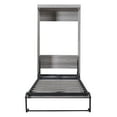 thumbnail image 5 of Harper & Bright Designs Twin Size Wood Murphy Bed, Cabinet Beds Foldable Wall Bed Frame for Guest Room Home Office, Gray, 5 of 13