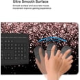 thumbnail image 2 of Rose Gold Glitter Black Gaming Mouse Pad Large XL Long Extended Pads Big Mousepad Keyboard Mouse Mat Desk Pad Home Office Decor Accessories for Computer Pc Laptop, 2 of 6
