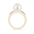 thumbnail image 2 of ANGARA Freshwater Cultured Pearl Ring with Rubies in 14K Yellow Gold for Women | June Birthstone, Birthday, Anniversary, Jewelry Gift for Women | Pearl Ring, 2 of 8