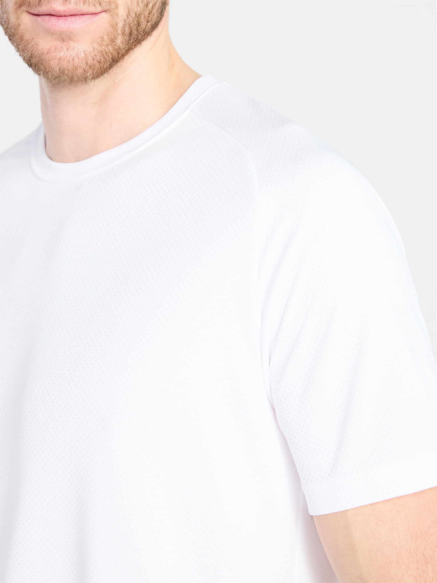 Athletic Works Men's and Big Men's DriWorks Mesh Tee with Short Sleeves, Sizes XS-5XL