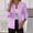 Purple full zip knit jacket women a1, variant on thefmos Women's Zip Up Long Sleeve Knit Jacket Solid Color Casual Slim Fit Outerwear Fashion Fall Winter Clothes, Purple M