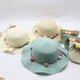 thumbnail image 5 of Sombrero de sol para niñas y niños, sombreros transpirables para la playa de verano, bolso portátil con flores, accesorio para la cabeza, Ropa, zapatos y accesorios Miscelánea Bolso verde claro Sonducket AP014103-02, 5 of 6