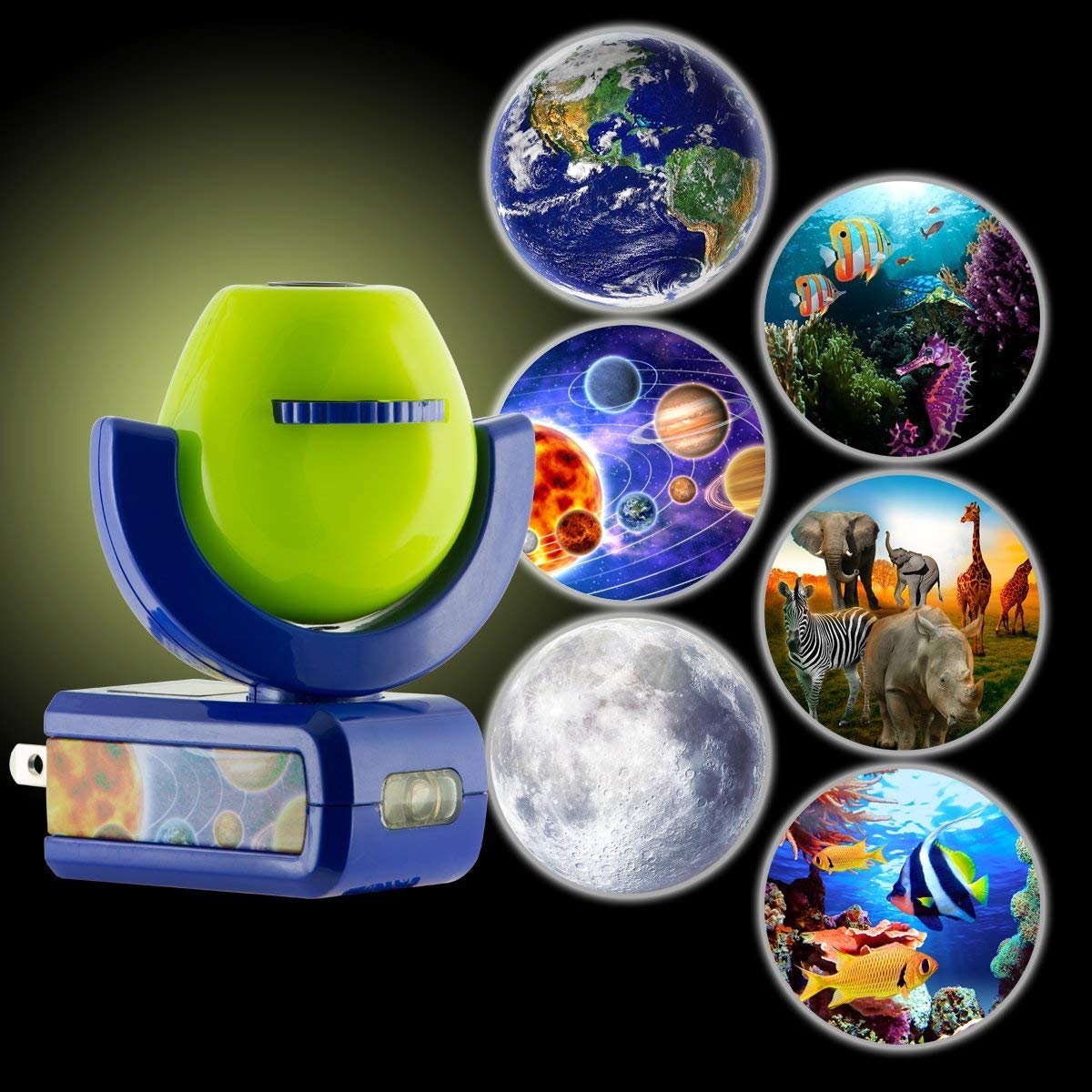 Projectables 6Image LED PlugIn Night Light, Nature Scenery, 13347