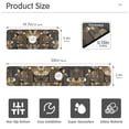 thumbnail image 3 of Yayeee Faucet Mat for Kitchen Sink 30" Diatomite Long Splash Guard Pad, Floral Lines, 2 Pack, 3 of 7