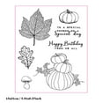 thumbnail image 2 of Ouginx 5.9 by 8.3 Inch Pumpkin Leaves Clear Stamps for Card Making Scrapbooking Arts Crafts Decoration, 2 of 5