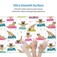 thumbnail image 4 of Rateoe Yoga Dogs Poses Print Mouse Pad - Extended Large Gaming Mousepad,Non-Slip Stitched Edge,16x29.5 Inch, 4 of 8