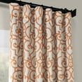 thumbnail image 5 of Half Price Drapes Printed Nouveau Rust Room Darkening Curtains for Bedroom(1 Panel), 50W X 96L, 5 of 6