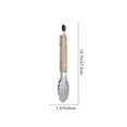 thumbnail image 1 of Utensilios de Madera para Cocinar Mango de Madera de Acero Inoxidable Lengüetas de Comida 44,5 cm Lengüetas Platadas para Cocinar Cocina Bistec Pan Sirviendo Utensilios de Barbacoa, 1 of 4