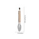 thumbnail image 1 of Utensilios de Madera para Cocinar Mango de Madera de Acero Inoxidable Lengüetas de Comida 44,5 cm Lengüetas Platadas para Cocinar Cocina Bistec Pan Sirviendo Utensilios de Barbacoa, 1 of 4