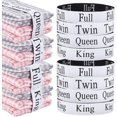 thumbnail image 1 of Bandas organizadoras de sábanas de 4 estilos para guardar sábanas, para guardarropas, tamaño King, Twin, Full, Queen, juegos de sábanas plegables, fundas de almohadas, edredones, bricolaje, 8 unidades, 1 of 6