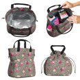 thumbnail image 2 of Pioneer Flower Floral Print Pattern Drawstring Lunch Bag Women - Drawstring Lunch Bag Insulated for Work Office - Stain-Resistant Large Lunchbags for Women with Multi-Pockets, 2 of 6