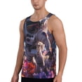 thumbnail image 2 of Fuzoiu Astronaut In Cosmic Garden Print Men's Workout Tank Tops,Sleeveless Gym Shirt Quick Dry,Fitness Bodybuilding T-Shirt,Muscle Athletic Workout Tee-3X-Large, 2 of 7