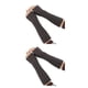 thumbnail image 3 of Sonducket 1 par de manoplas sin dedos, elegante calentador de muñeca, brazos, cubierta cálida, manoplas de medio dedo, manoplas para niñas, Gris oscuro 2Conjunto, 3 of 6