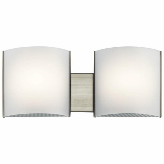 2 Light Bathroom Light Fiture Approved for Damp Locations with Transitional Inspirations 6 inches Tall By 19.25 inches Wide Bailey Street Home
