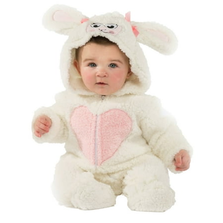Infant Girls Plush White Little Lamb Costume Baby Sheep Halloween Jumpsuit