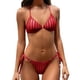 thumbnail image 1 of Conjuntos de bikini Prolriy para mujer, bikinis triangulares a rayas para mujer, traje de baño de marca, conjunto de bikini de dos piezas, traje de baño de playa, trajes de baño para mujer, trajes de, 1 of 7