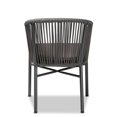 thumbnail image 3 of Baxton Studio Grey Finished Rope and Metal Outdoor Dining Chair, 3 of 9