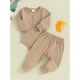thumbnail image 3 of Bagilaanoe 2pcs Newborn Baby Boys Pants Set Long Sleeve Romper Tops + Trousers 3M 6M 12M 18M 24M Infant Casual Clothes, 3 of 9