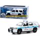 thumbnail image 1 of Coche de Modelo fundido a presión Chevrolet Tahoe 2010 CAPS Blanco con rayas azules Departamento de Policía de la ciudad de Chicago 1/43 Greenlight, 1 of 1