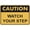 Warning Sign 3, variant on Caution Watch Your Step Sign Outdoor Metal Sign - 8"x12" Metal Signs For Business, Workplace, Office, Home, Delivery Signs, Road Signs, Garden Signs