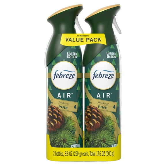 Febreze Odor-Eliminating Air Freshener Spray, Fresh Cut Pine, 2 Ct