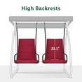 thumbnail image 6 of MCombo 2 Person Independent Porch Swing Chair with High Backrest for Outdoor Backyard, Garden, 6 of 9