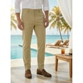 thumbnail image 6 of MEILIHUA Men's Slim Fit Chino Pants - Premium Cotton Blend Trousers, Tapered Ankle Length Dress Pants for Smart Casual & Work, 6 of 8