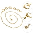 thumbnail image 4 of Unique Bargains 1 Pc Adjustable Waist Belt Delicate Heart & Moon Pendant Adjustable Waist Cord Women Gold Tone, 4 of 6