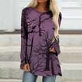 thumbnail image 1 of Costumes d'Halloween pour Femmes 2023 T-shirt à Col Rond Imprimé Halloween T-shirts à Manches Courtes Blouse Hauts Chemises Grande Taille pour Femmes en Liquidation, 1 of 5