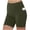 Army Green plus size high waisted shorts a1, variant on Cagogo Women Plus Size High Waisted Shorts with Pockets Solid Casual Workout Shorts Activewear Summer Fit Short Shorts Loose Running Yoga Lounge Beach Trousers, Army Green 5XL