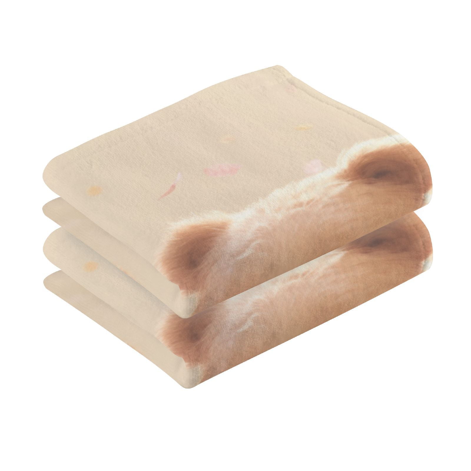Cute Bears Hand Towels Cotton Bath Towels Large Face Towels Absorbent for Bathroom 2 Packs