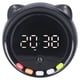 thumbnail image 2 of Reloj despertador Bluetooth multifuncional, altavoz, reloj despertador digital portátil con altavoz Bluetooth para dormitorio, oficina, negro G60Q (inducción del cuerpo humano), 2 of 5