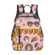 thumbnail image 1 of Disketp Retro 70s Hippie Mochila Ligera e Impermeable, Mochila de Día Resistente para Viajes, Senderismo y Uso Diario para Hombre y Mujer, 1 of 7
