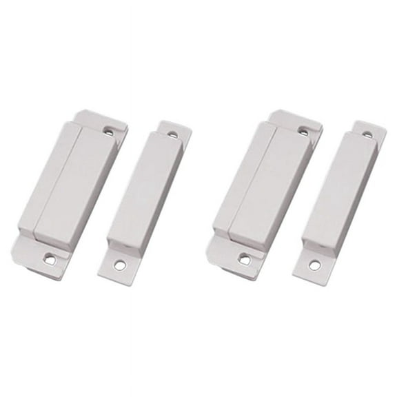 2X Magnetic Sensor Home Door Window Entry Warning Alarm Switch,2 x Magnetic Door Sensor (2 parts) 8 x Screw Nail,White