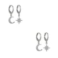 thumbnail image 1 of Minnieouse 1 par de pendientes de luna y estrella, joyería exquisita Irregular brillante para niña, accesorio de moda para decoración de orejas para Type3 NO3 Minnieouse CBP207459, 1 of 6