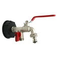 thumbnail image 1 of figatia Yard IBC Tank Adapter 60mm Hose Connector Fine Thread Water Faucet Accessories B, 1 of 9