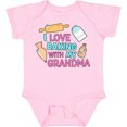 thumbnail image 3 of Inktastic I Love Baking with My Grandma Girls Baby Bodysuit, 3 of 5
