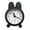 White, variant on Oggfader Alarm Clock for Kids Cute Mini Metal Small Alarm Clock Electronic Small Alarm Clock Pink