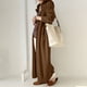 thumbnail image 5 of Chaquetas y abrigos casuales con capucha de manga larga para mujer, suéter deportivo con capucha para otoño e invierno, abrigo informal de manga larga con cremallera, bata de color liso de talla grand, 5 of 8