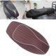 thumbnail image 2 of Funda de asiento de motocicleta, funda de asiento de material cuero PU impermeable, adecuada para Vespa 150 13-22, accesorios de reemplazo de piezas fác marrón Yotijar Cojín de asiento de motocicleta, 2 of 6