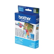 Brother LC51C LC51C Innobella 400 Page-Yield Ink - Cyan