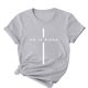 thumbnail image 5 of Camisetas de Cuello de Tripulación de Manga Corta para las Mujeres Cartas de Impresión de Pascua Camiseta de Manga Corta, Spandex de Poliéster, 5 of 5