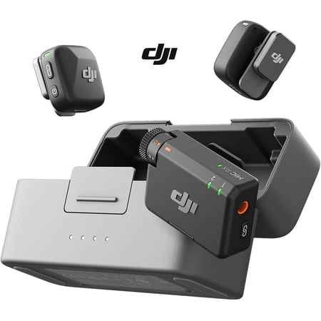 DJI Mic Mini (2 TX + 1 RX + Charging Case) Wireless Lavalier Microphone Vlogging